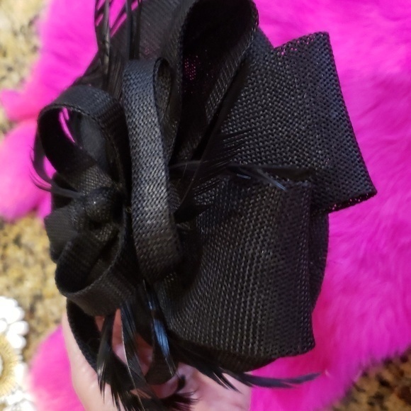 Black  Fascinator W/Clip Hat Church Tea Party‎ Derby Hair Accessories main image 9